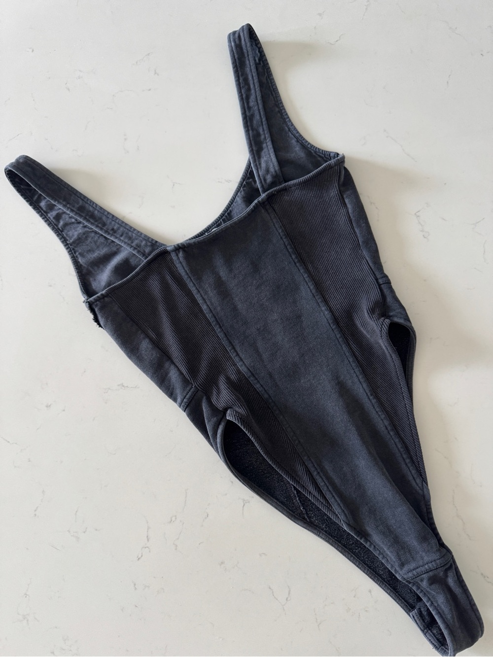 Acne Studios Grey Washed Corset Bodysuit Size XS - Picture 5 of 7
